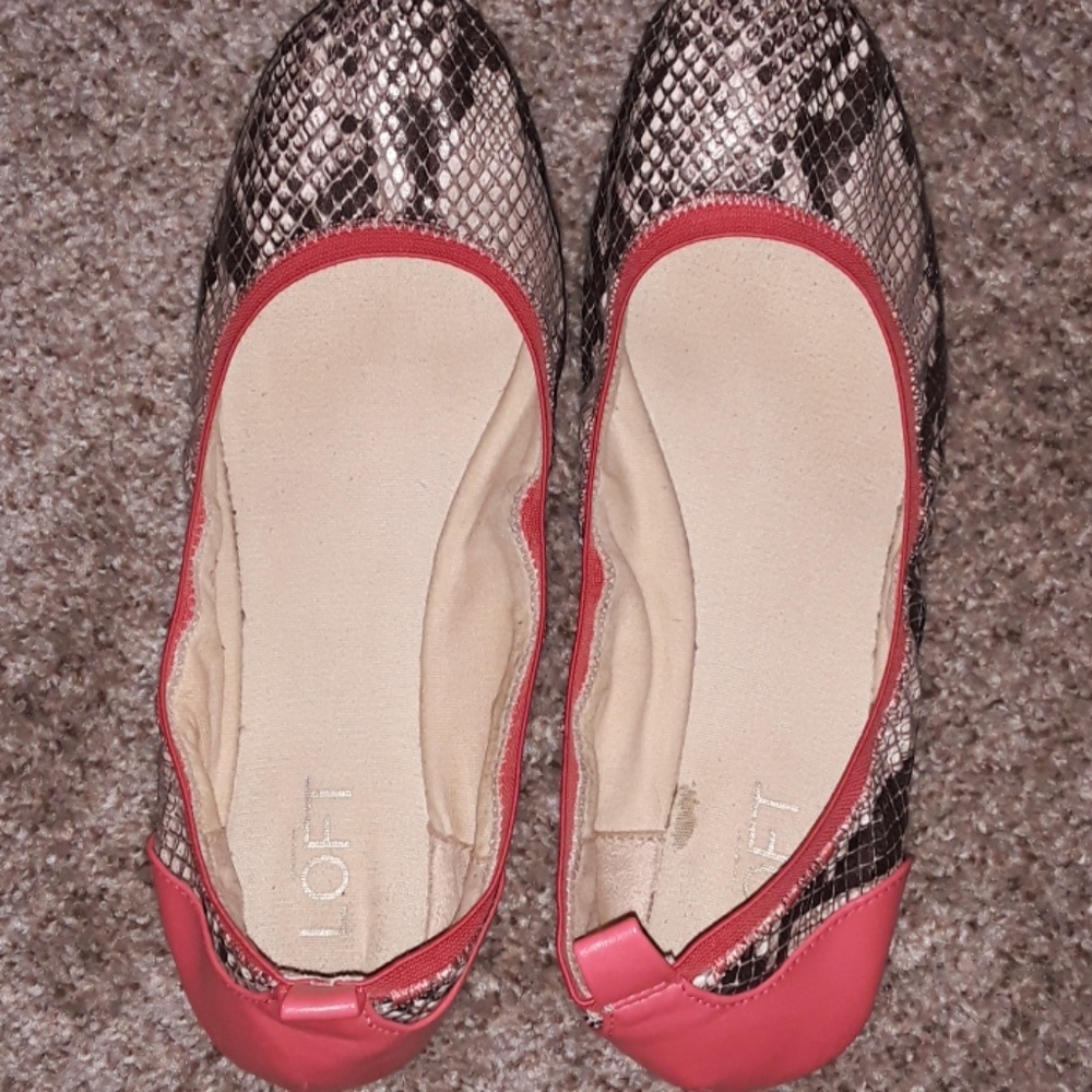 Snake skin flats